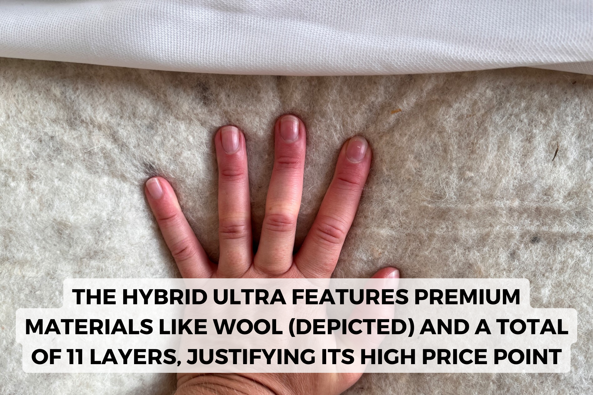simba hybrid ultra mattress wool layer